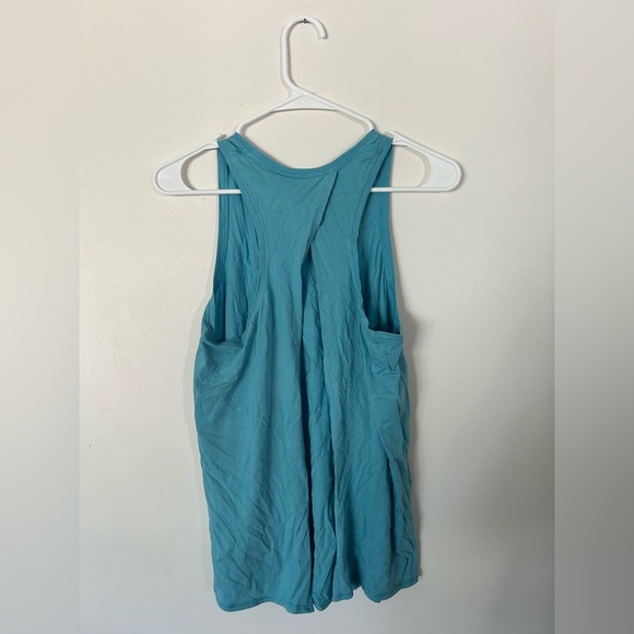 Lululemon Blue High Neck Tank Top Size 10 - Picture 4 of 4